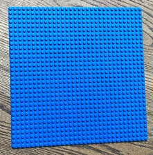 LEGO Blue Baseplate Building Plate Stackable Plastic 1 Piece