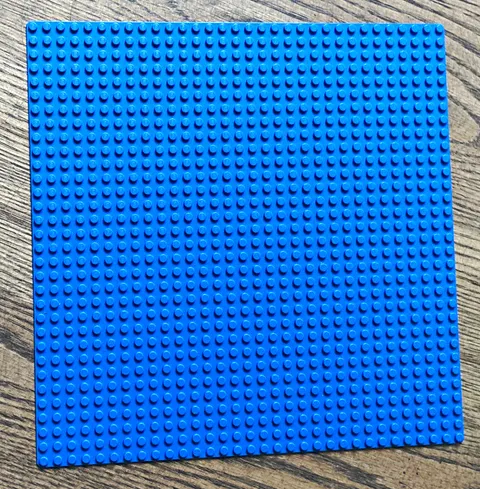 LEGO Blue Baseplate Building Plate Stackable Plastic 1 Piece