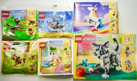 LEGO Creator: 31163 Playful Cat 30188 Kitten 30578 German Shepherd 30666 30714