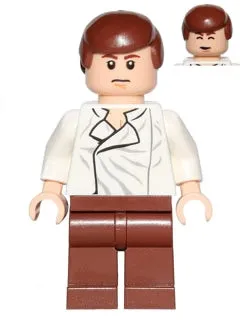 LEGO® Minifigure Star Wars sw0403 Han Solo Reddish Brown Legs w/out Holster Patt