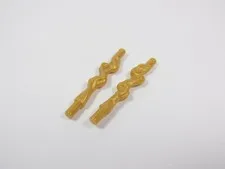 LEGO 2 Pearl Gold Spider-Man Staffs Rods Weapon Minifig S3
