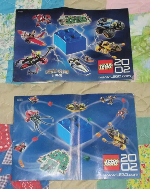 Pair of 2002 Lego Club Catalogs/ Booklets Starwars Harry Potter Galidor Bionicle