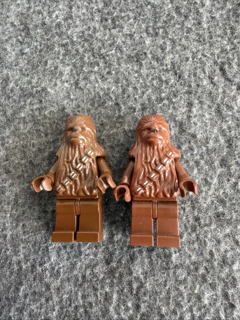 LEGO Star Wars Chewbacca Minifigures Lot of 2 Genuine Wookiee Figures