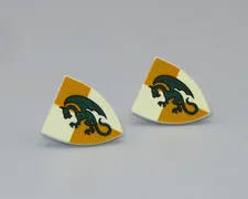 LEGO #39 green dragon quarters 2 shields minifigures Castle 7947 7946 7187 7048