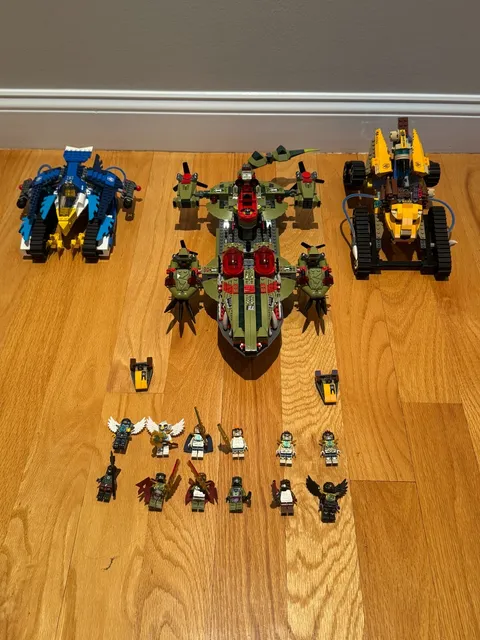 LEGO Legends of Chima Lot 70006 70005 70013 Cragger Laval Equila w/ Minifigures