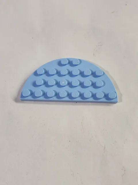 LEGO Parts 22888 Plate ● Round Half 4 x 8 ● Sky Blue ● 1 piece