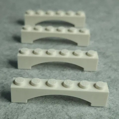 LEGO 92950 Arch 1 x 6 Raised Arch White x4 Genuine
