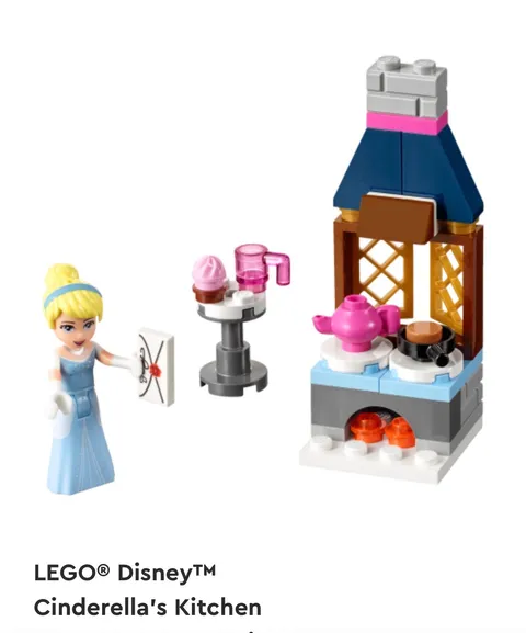 Lego #30551 Disney Princess Cinderella's Kitchen 2017 Complete NO BOX