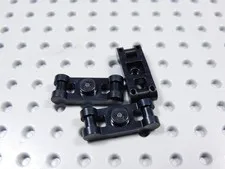 LEGO Lot of 3 Black 1x1 Plates w/ Closed Handle on Ends BF