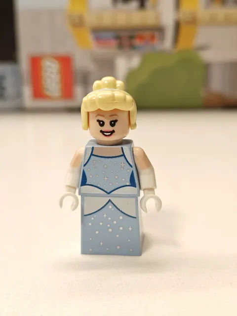 NEW Disney Cinderella (Light Blue Dress) Custom Lego Minifigure 43222 Castle