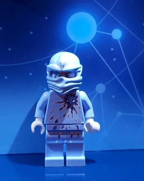 LEGO Ninjago NRG Zane Minifigure 9590 Njo0069 Rare Minifigure Nice!