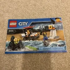 LEGO City 60163 Coast Guard Starter Set Building Toy Instruction Manual Booklet