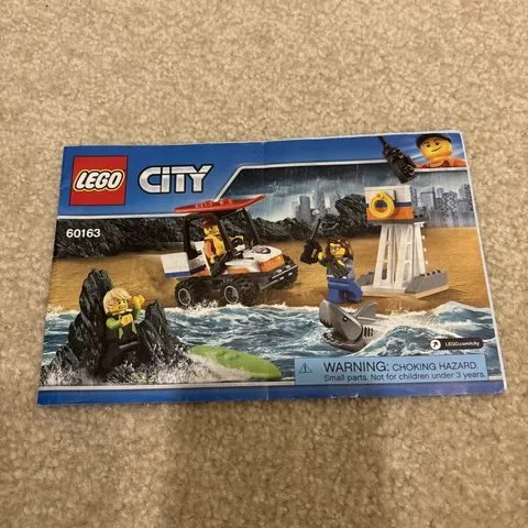 LEGO City 60163 Coast Guard Starter Set Building Toy Instruction Manual Booklet
