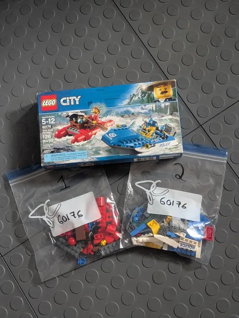 Lego 60176 City Wild River Escape Boat 100% Complete with Box