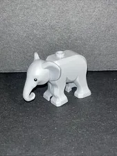 LEGO Animal Baby Elephant Little Gray Elephant Minifigure Black Eyes White Pupil