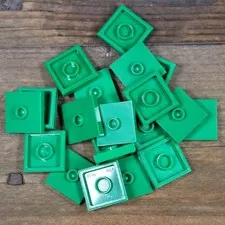 LEGO 87580 Green 2 x 2 Jumper Plate with 1 Stud in Center Qty 20