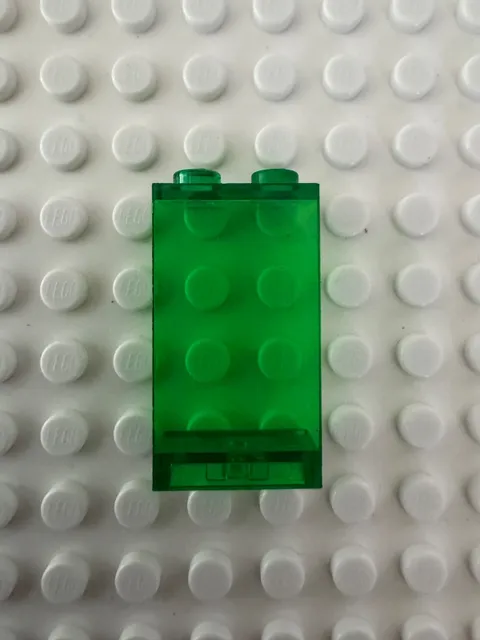 LEGO Panel 1 x 2 x 3 - Solid Studs 2362a Trans-Green