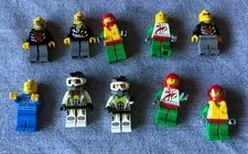 Lot of 10 Lego Minifigure Racing Characters