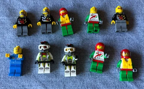 Lot of 10 Lego Minifigure Racing Characters