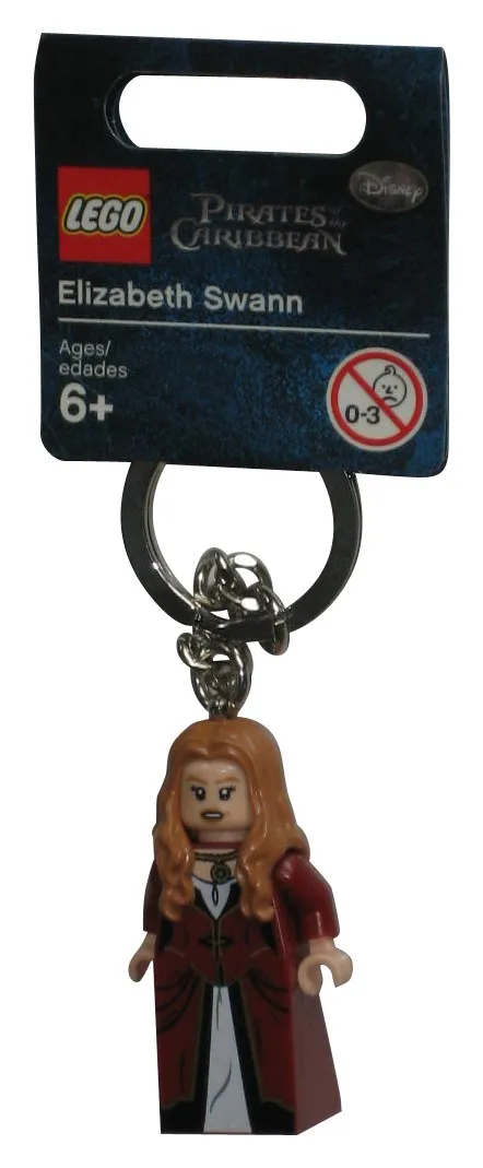 LEGO Pirates of The Caribbean Elizabeth Swann MiniFigure Keychain 853188