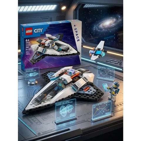 LEGO 60430: City Interstellar Spaceship, Astronaut Minifig, Building Set 7+