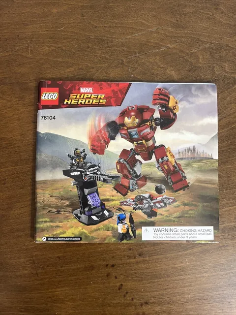 LEGO 76104 THE HULKBUSTER SMASH UP SUPER HEROES INSTRUCTIONS ONLY NEW (87)