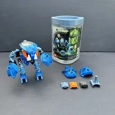 LEGO Bionicle 8562 Gahlok Complete Canister 2002 Bohrok Blue With Extras