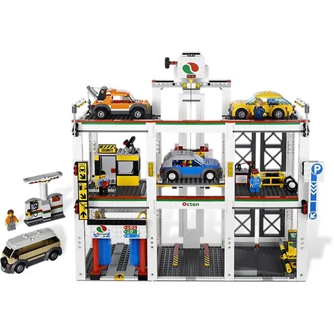 Lego City Garage 4207, Used (incomplete), missing minifigs and some pieces