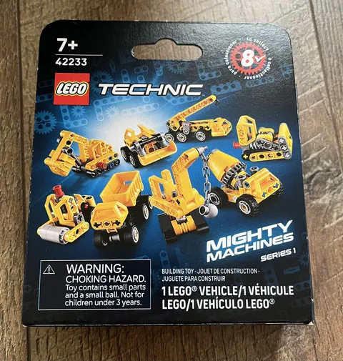 LEGO Technic Mighty Machines, Series 1 — 42233 Mystery Box - In Hand, New/Sealed
