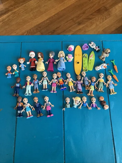 Lot of 40+ Lego Friends Disney Princess Mini Figures and Accessories, Frozen