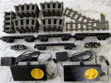 Lego 9v Train Lot -Working Motors, 4548 Regulators, 39 Track Pieces, 4 Car Bases