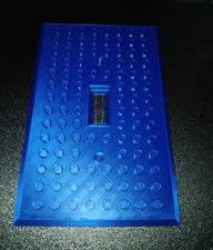 3d Printed Blue LEGO Light Switch Cover. It Will Fit Any Standard Light Switch.