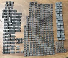 LEGO Dark Bluish Gray Bracket Plate Lot 425pcs Mixed Sizes Bulk Genuine LEGO