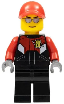 LEGO® Minifigure Town rac058 Racing Bike Driver 2