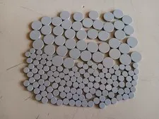 LEGO BULK LOT 168 LIGHT BLUISH GRAY SMOOTH ROUND TILES 1X1 2X2