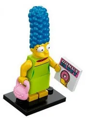 LEGO Marge Simpson, The Simpsons, Series 1 (Complete Set with Stand and colsim-3
