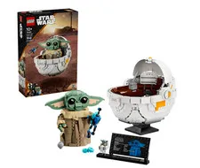 LEGO Star Wars Grogu with Hover Pram Building Toy Set - Star Wars Toy for Kids,