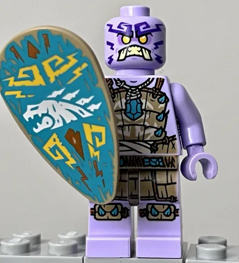 LEGO  ninjago keeper warrior minifigure Printed Shield Island 71746 Genuine