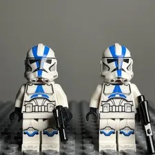 LEGO Star Wars 501st Legion Clone Trooper Minifigures Lot of 2 (75280) sw1094 3C