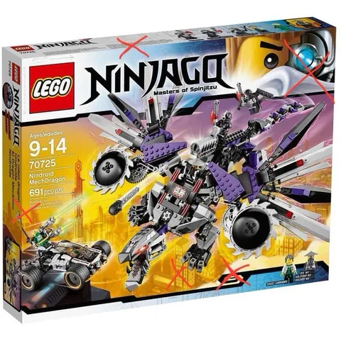 Lego Nindroid Mechdragon 70725 Ninjago 100% Complete Set no Box Lloyd Garmadon