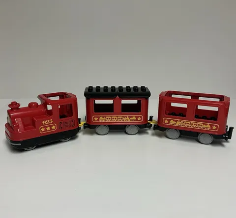 LEGO Duplo 10874 Push & Go Motorized Red Locomotive Train Engine with Cars Works