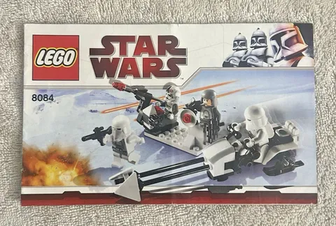 8084 LEGO Star Wars Snowtrooper Battle Pack Manual, Episode V, FREE SHIPPING!