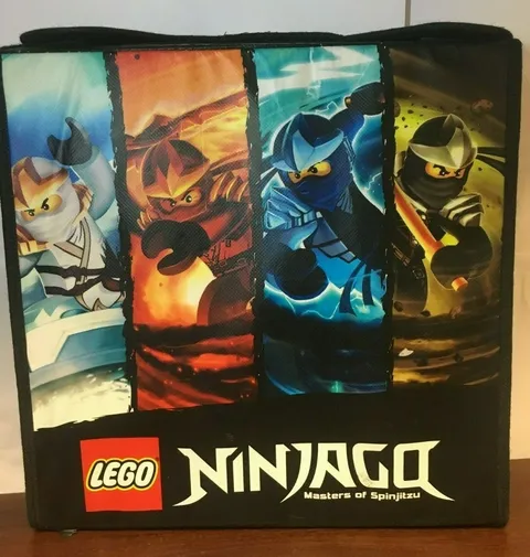 LEGO NINJAGO MASTERS OF SPINJITZU OFFICIAL ARENA CARRY BAG BATTLE CASE-VERY GOOD