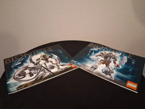 Bionicle Takanuva 8596 And Makuta 8593 Manuals Only