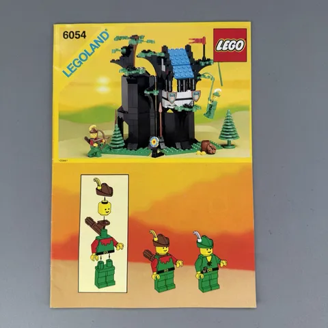 1988 LEGO Forestmen’s Hideout 6054 - Original Instructions Book ONLY Vintage