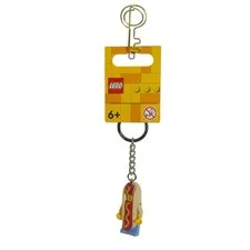 LEGO Hot Dog Suit Guy Keychain 853571 Minifigure Keyring NEW Retired Series 13