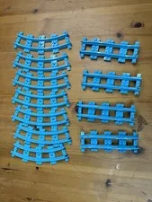 LEGO Train Track Narrow Size Ramp Curve Blue FRIENDS Roller Coaster 25086 LOT 10