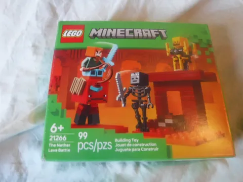 LEGO Minecraft The Nether Lava Battle 99 PCS Building Toy Set 21266 See Remarks