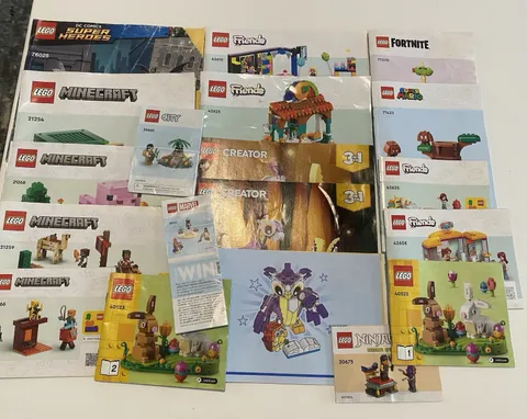 LEGO Instruction Manual Lot Mixed Minecraft Friends Fortnite Mario Creator DC