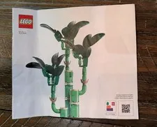 Used LEGO Botanicals Lucky Bamboo Decor for Home or Office 10344 Manual Only